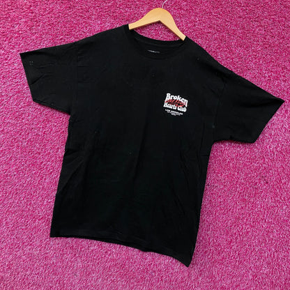 Fashion Nova Broken Hearts Club Graphic Tee Large