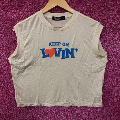 Junk Food Clothing Women's Keep on Lovin' Vintage Tissue Tank Small