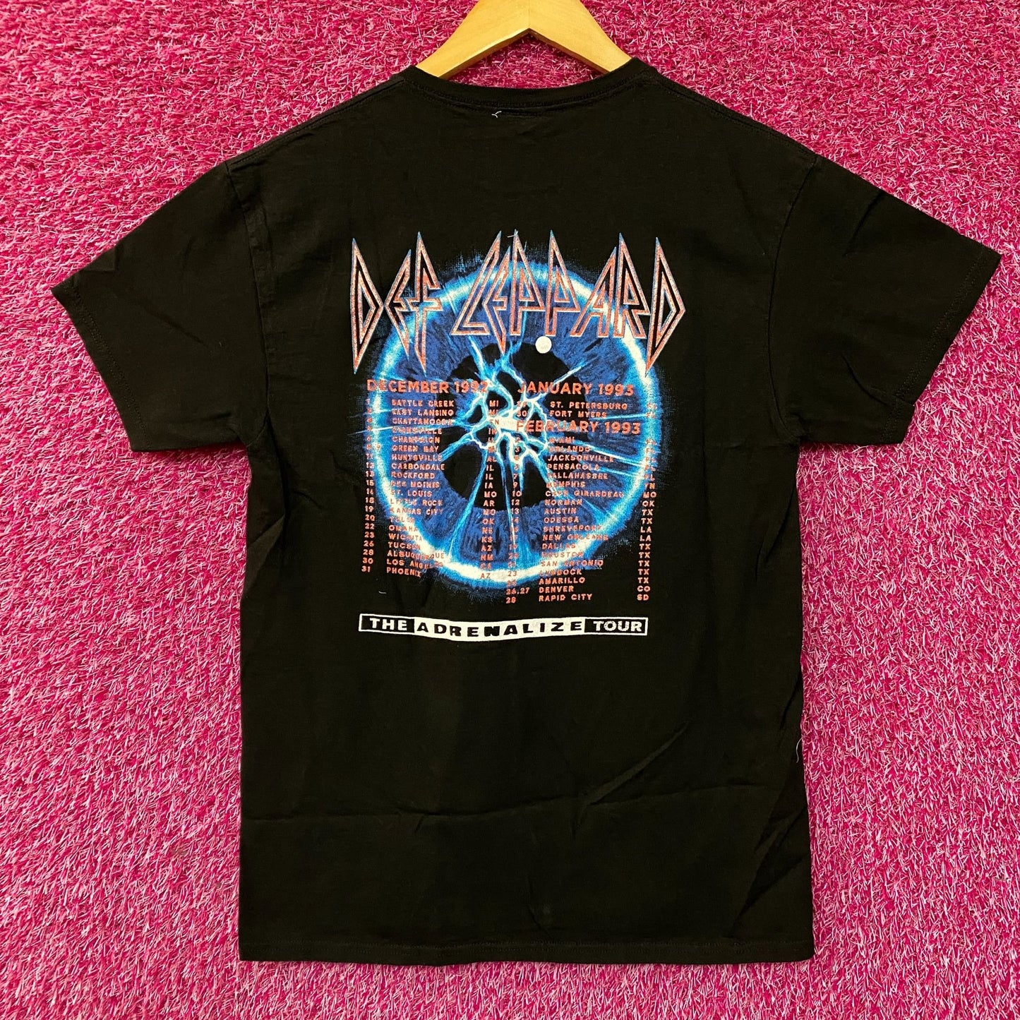 Def Leppard Adrenalize Album Rock Band T-Shirt Size Small