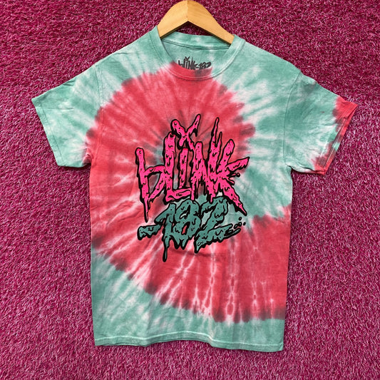 Blink-182 Toxic Sludge Spell-Out Pop Punk Band Tie Dye S