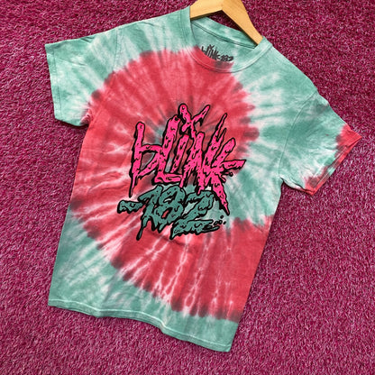 Blink-182 Toxic Sludge Spell-Out Pop Punk Band Tie Dye S