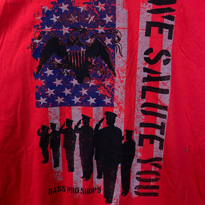 Bass Pro Shops "We Salute You" Graphic T-Shirt XL