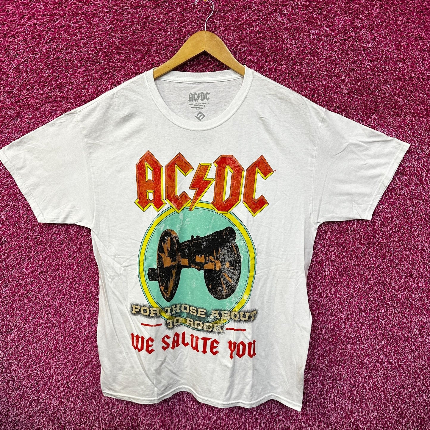 AC/DC For Those About To Rock Tshirt size Large