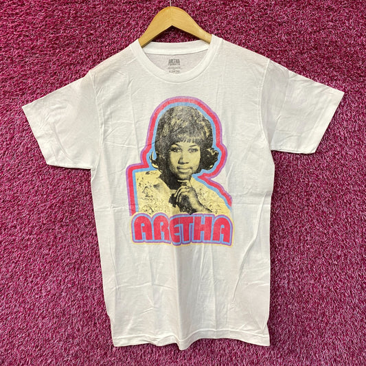 Aretha Franklin Groovy Concert Poster Queen of Soul Tee S
