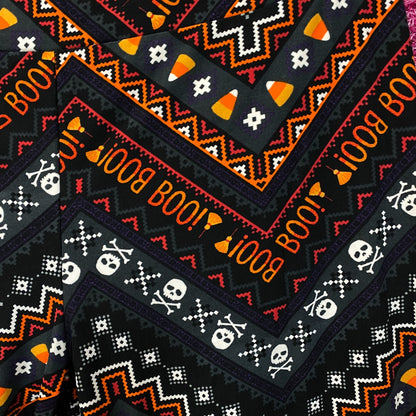 Terra & Sky Halloween Boo Skull Cross Bone High Rise Leggings XL