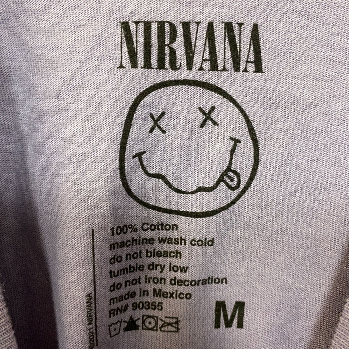 Nirvana Smiley Face Sleeveless Grunge Croptop Medium