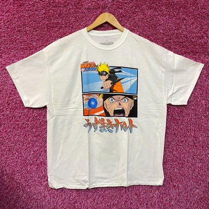 Naruto Uzumaki Flying Rasengan Naruto Shippuden Anime Tee L