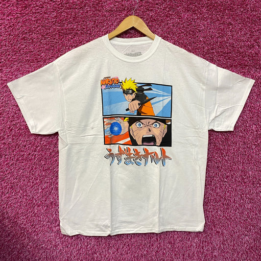 Naruto Uzumaki Flying Rasengan Naruto Shippuden Anime Tee L
