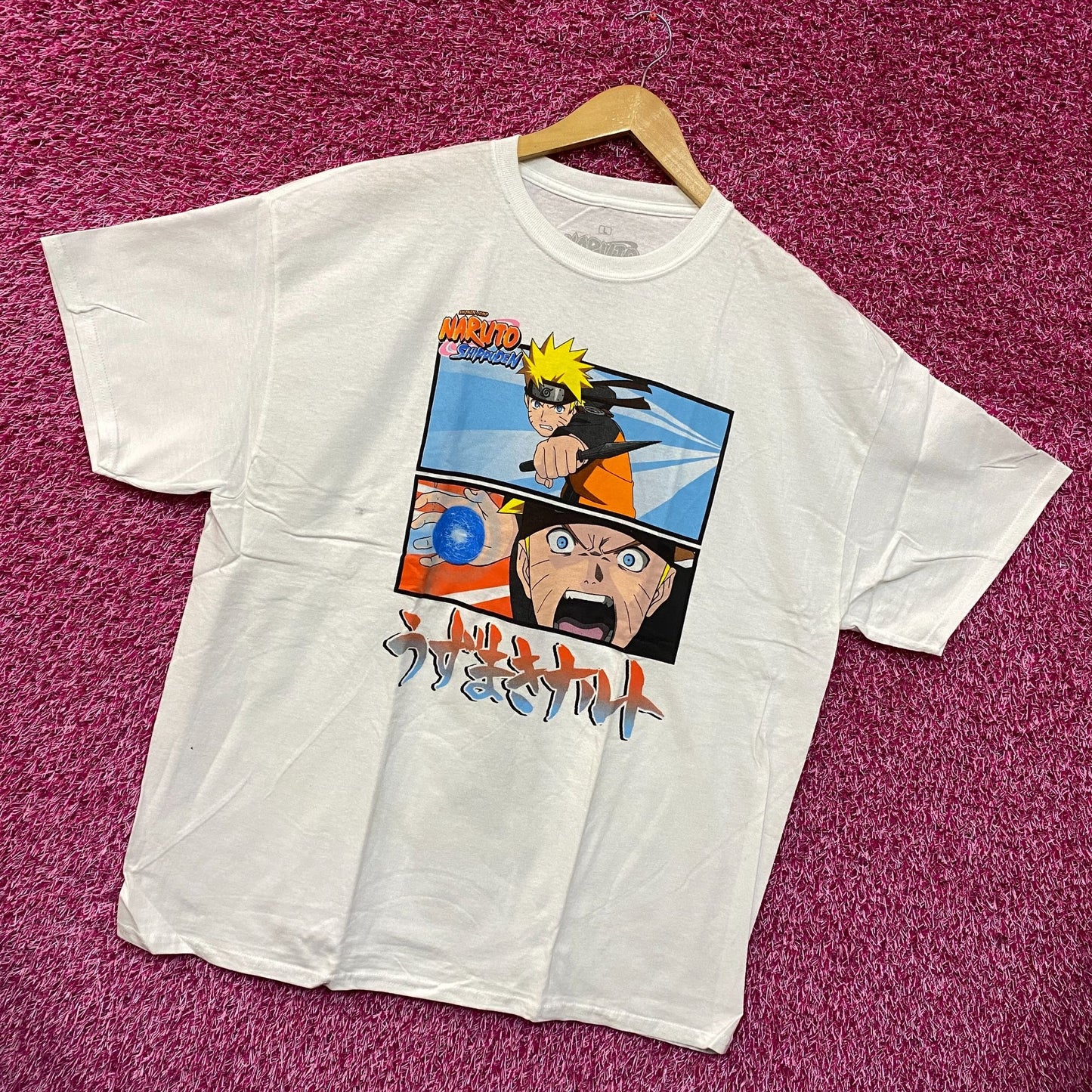 Naruto Uzumaki Flying Rasengan Naruto Shippuden Anime Tee L