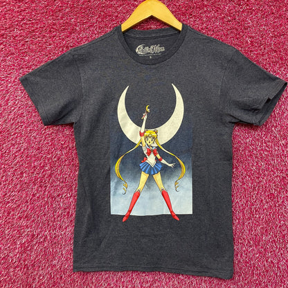 Sailor Moon Crescent Moon Wand Pretty Guardian Anime Tee Small
