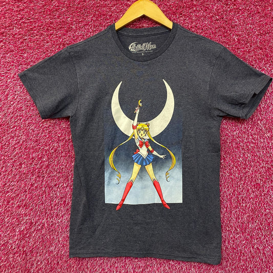 Sailor Moon Crescent Moon Wand Pretty Guardian Anime Tee Small