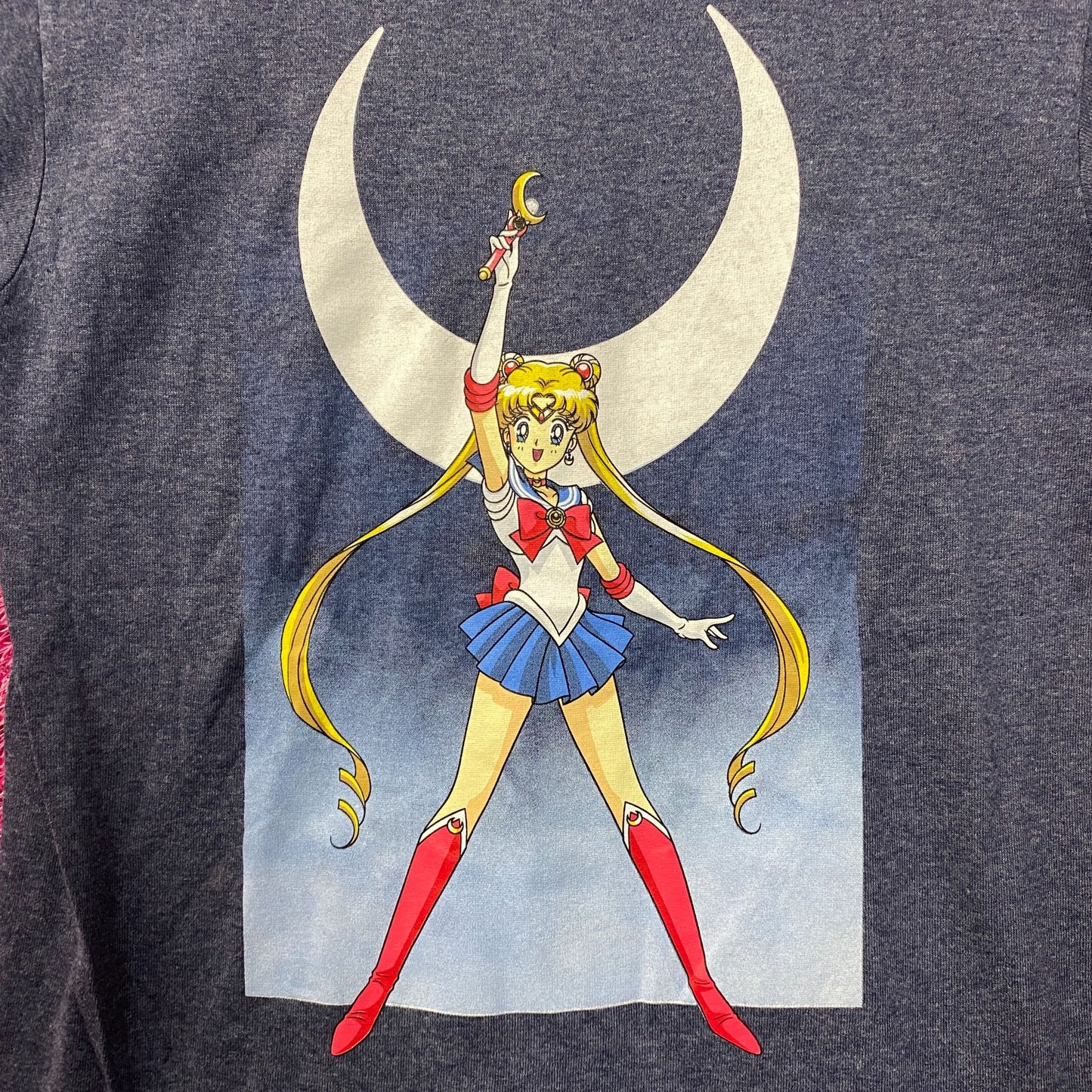 Sailor Moon Crescent Moon Wand Pretty Guardian Anime Tee Small