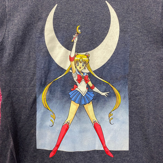 Sailor Moon Crescent Moon Wand Pretty Guardian Anime Tee Small