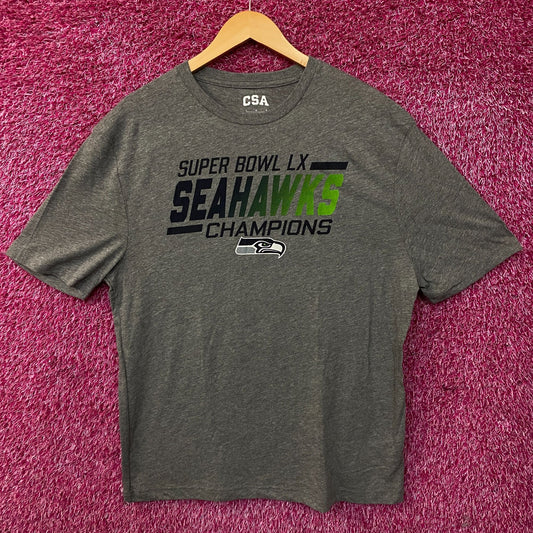 CSA Seattle Seahawks Super Bowl LX Champions Graphic T-Shirt Large