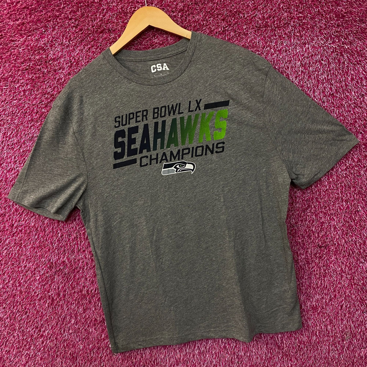 CSA Seattle Seahawks Super Bowl LX Champions Graphic T-Shirt Large