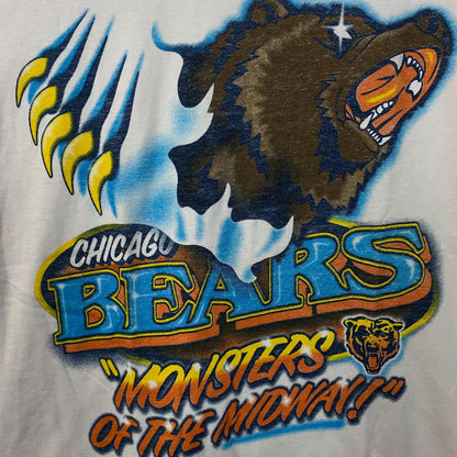Junk Food Clothing Chicago Bears Monsters of the Midway Retro Style T-Shirt Medium