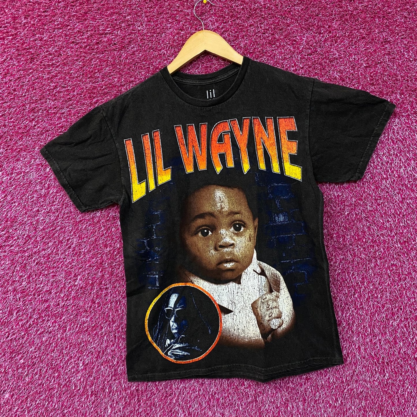 Lil Wayne The Carter III Baby Wayne Portrait T-Shirt Medium