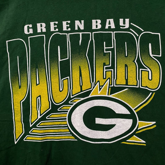 Junk Food Clothing NFL Green Bay Packers Chrome Retro Style T-Shirt Medium