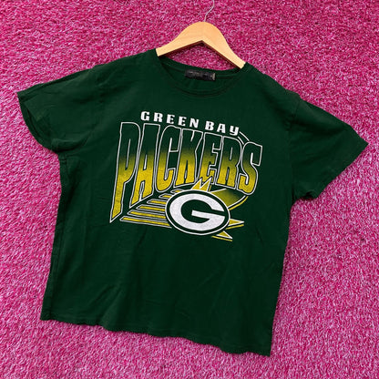 Junk Food Clothing NFL Green Bay Packers Chrome Retro Style T-Shirt Medium