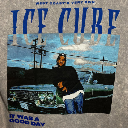 Ice Cube "It Was A Good Day" Graphic Acid Wash T-Shirt Small