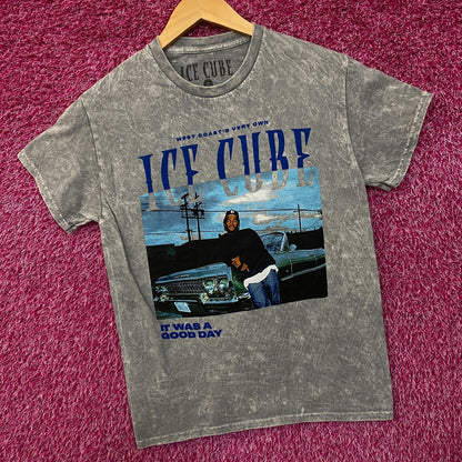 Ice Cube "It Was A Good Day" Graphic Acid Wash T-Shirt Small