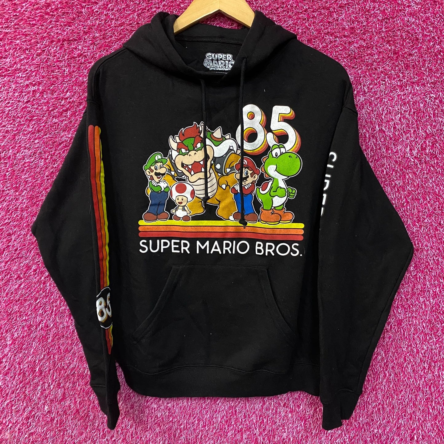 Nintendo Super Mario Bros Characters 85 Hoodie Small