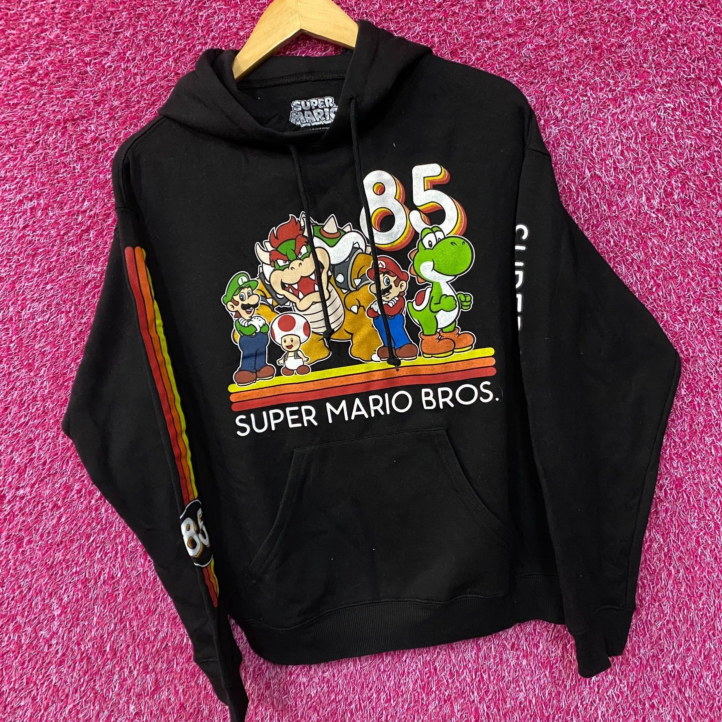 Nintendo Super Mario Bros Characters 85 Hoodie Small