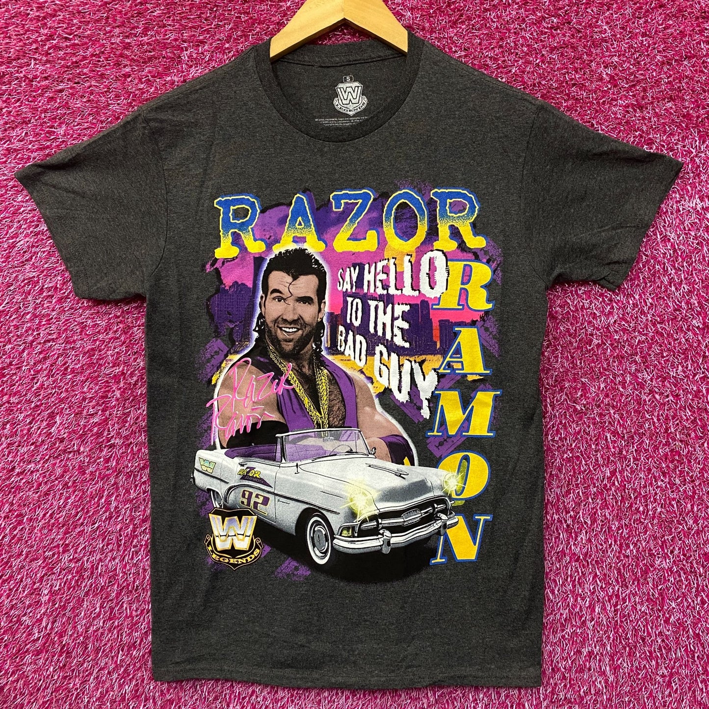 WWE Razor Ramon Say Hello To The Bad Guy T-Shirt Small