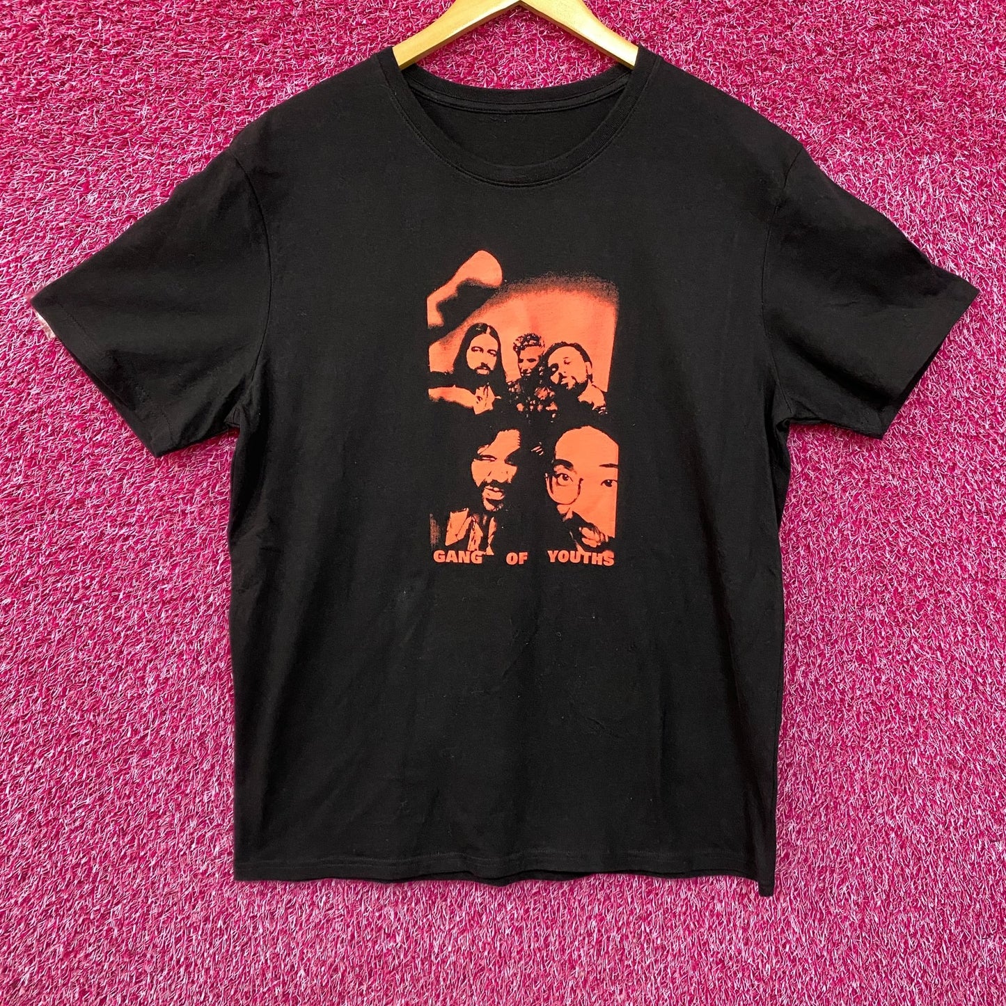 Gang of Youth Face Print Black T-Shirt XXL