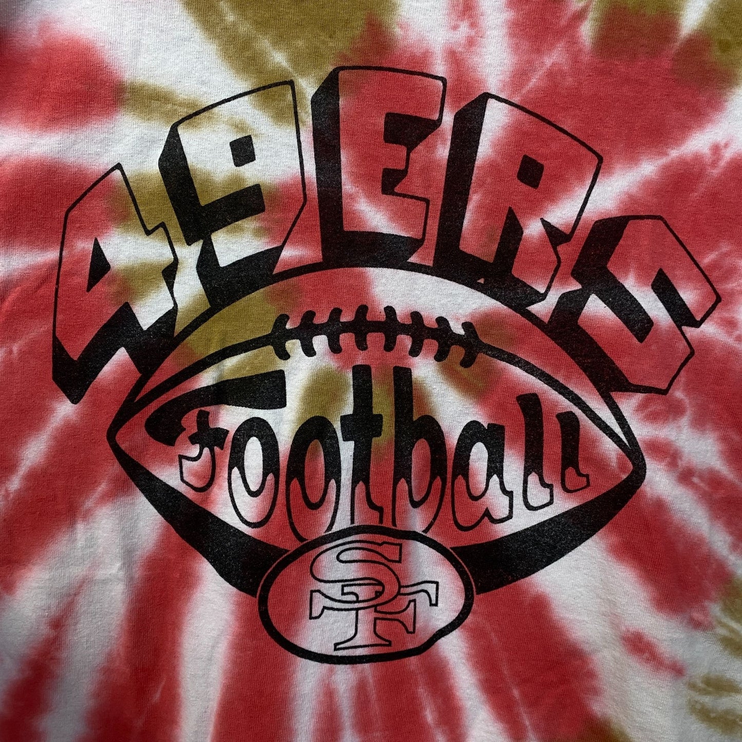 San Francisco 49ers Football Tie-Dye T-Shirt Medium