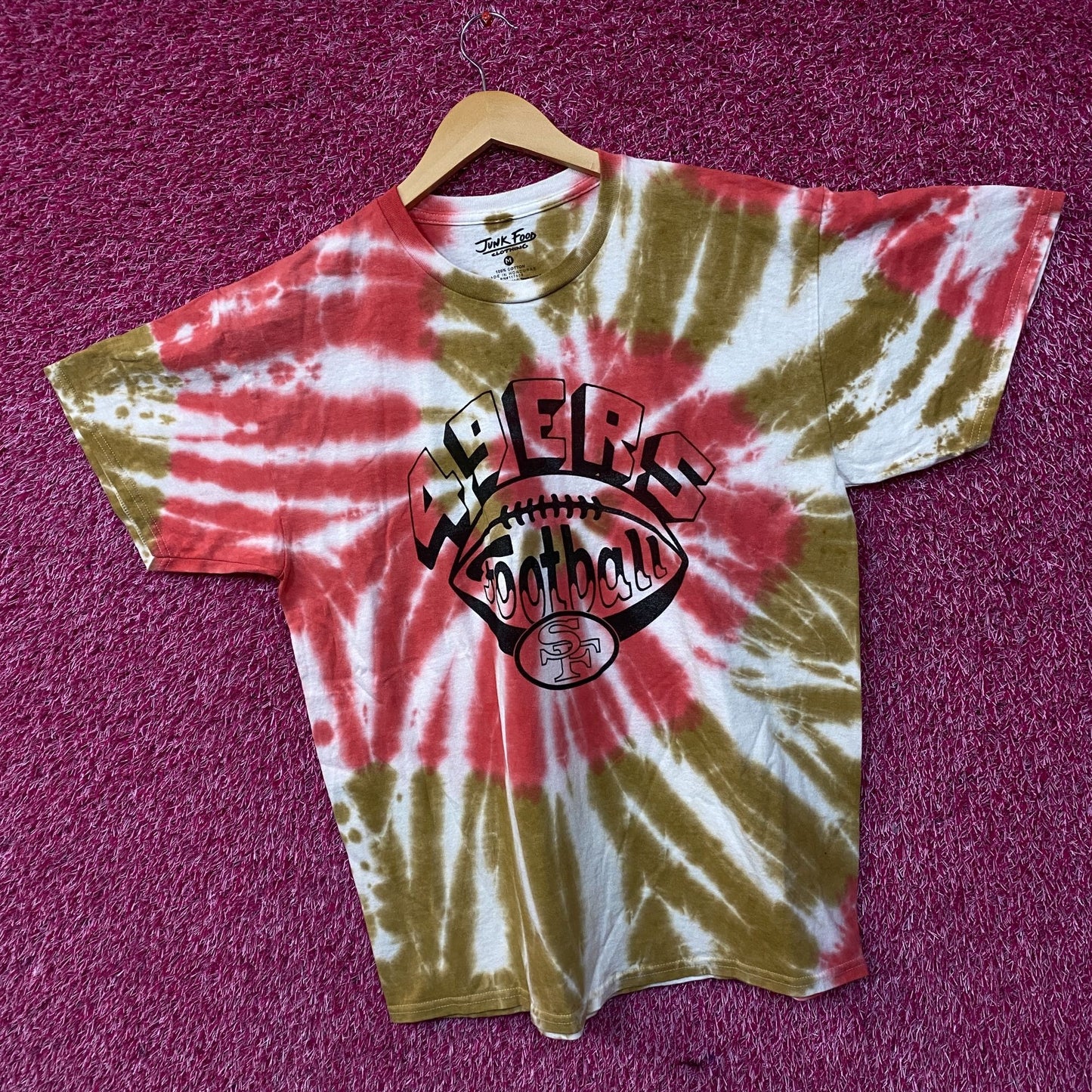 San Francisco 49ers Football Tie-Dye T-Shirt Medium