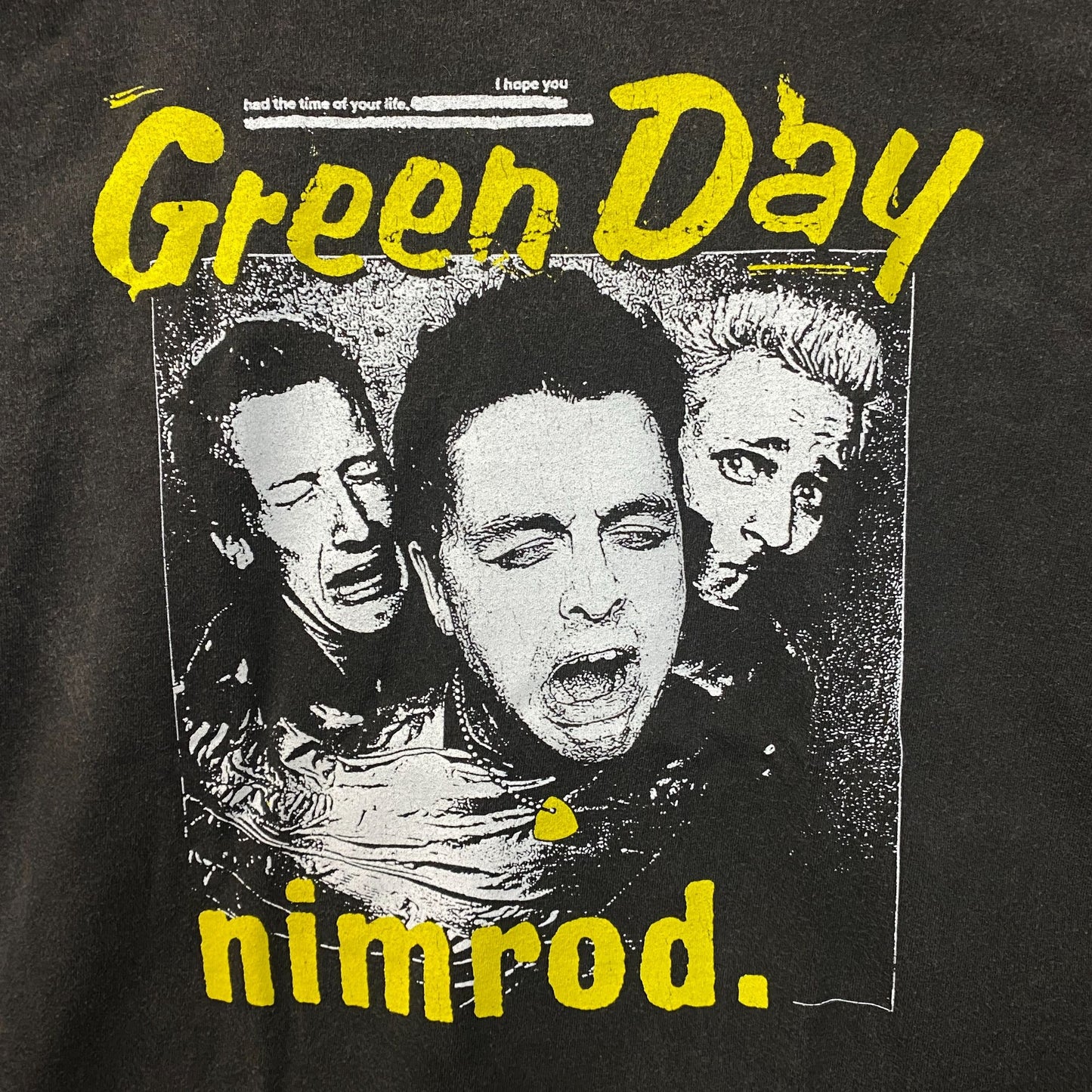 Green Day Yellow Pick - Nimrod Album Rock Band T-Shirt Large