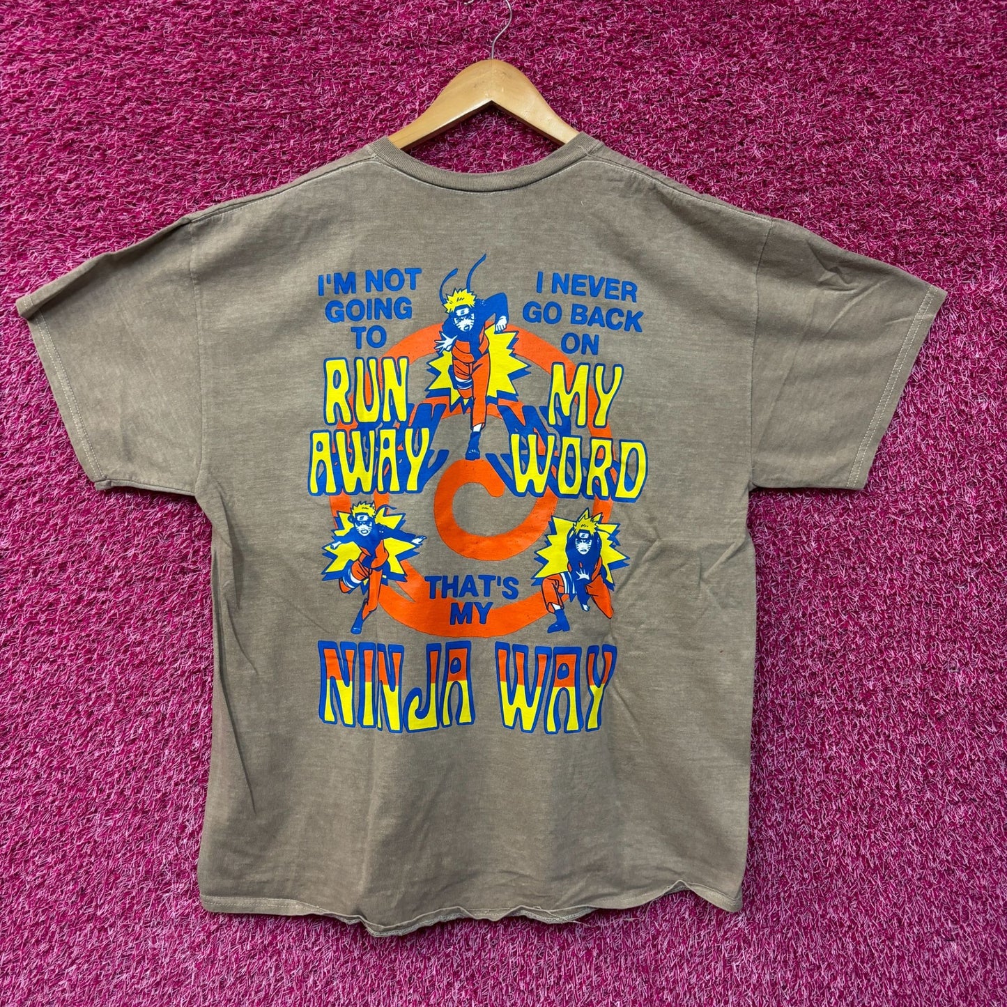 Naruto Ninja Way Anime Tshirt size XL