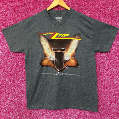 ZZ Top Eliminator Hot Rod Coupe Album Cover Art T-Shirt Large