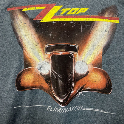 ZZ Top Eliminator Hot Rod Coupe Album Cover Art T-Shirt Large