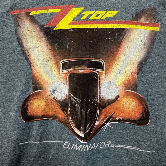 ZZ Top Eliminator Hot Rod Coupe Album Cover Art T-Shirt Large
