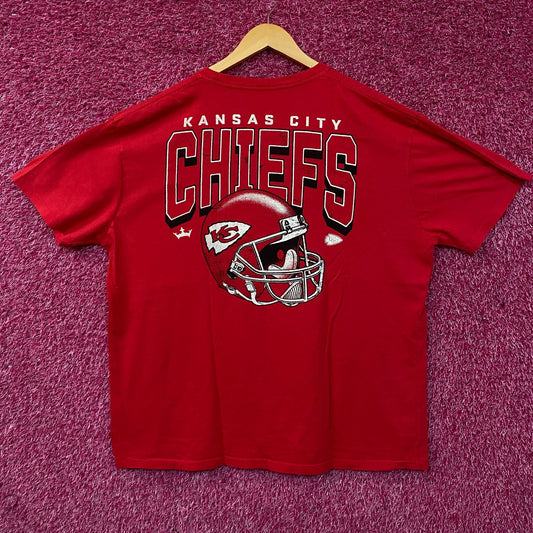 Junk Food Kansas City Chiefs NFL Helmet Graphic T-Shirt 2XL
