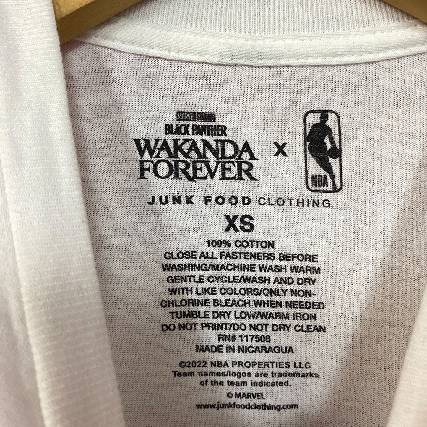 San Antonio Spurs x Black Panther Wakanda Forever Basketball Collaboration T-Shirt XS