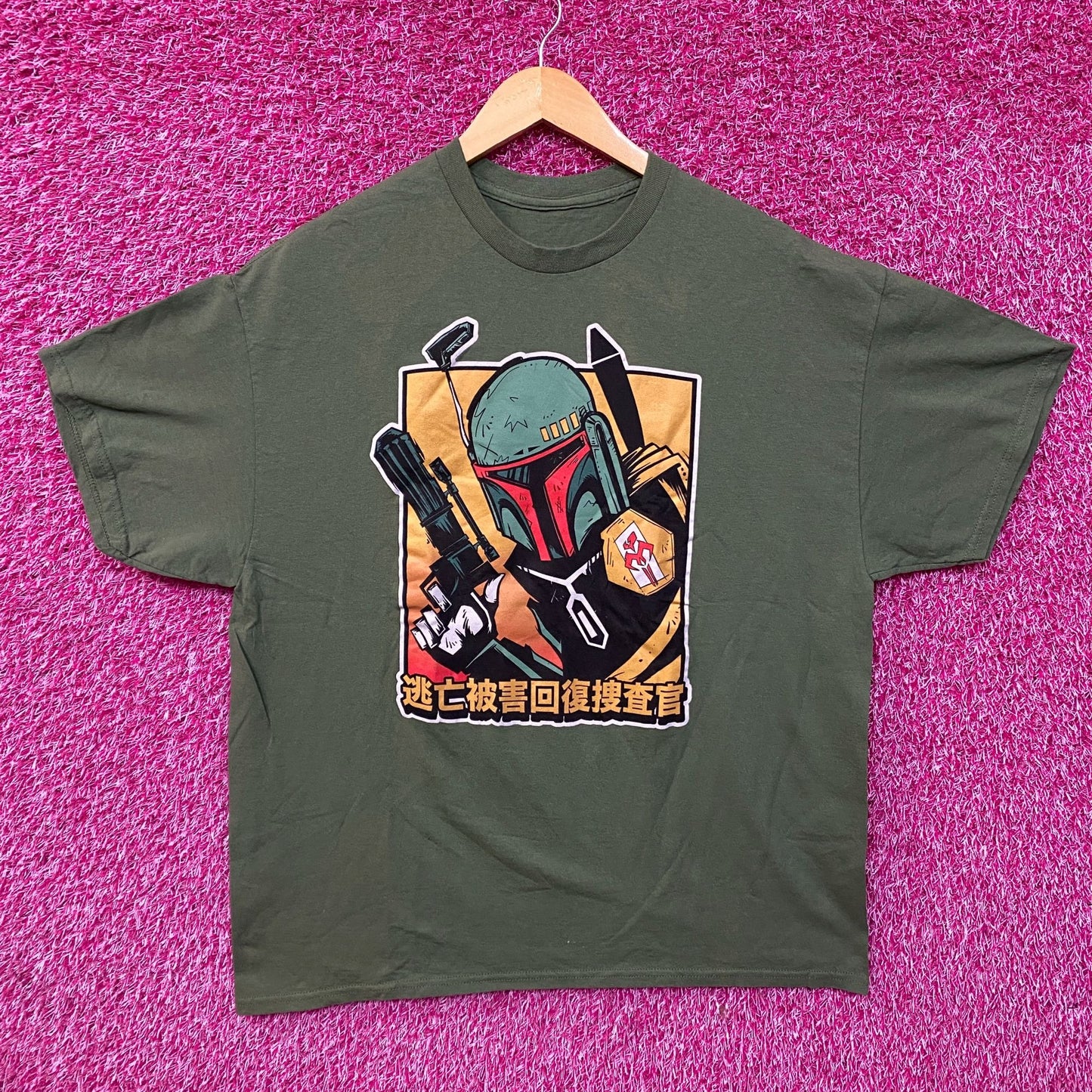 Star Wars Boba Fett Bounty Hunter Anime T-Shirt XL
