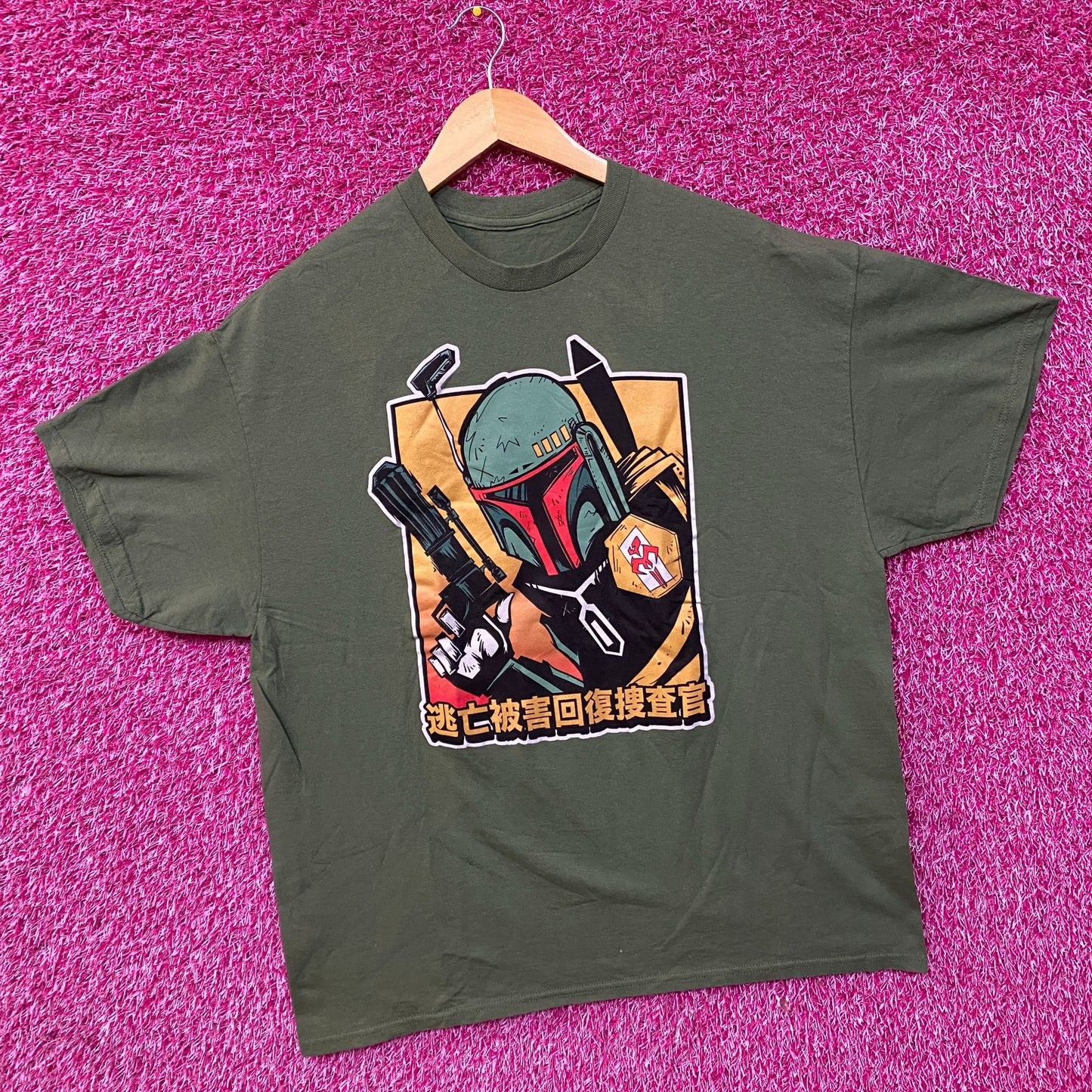 Star Wars Boba Fett Bounty Hunter Anime T-Shirt XL