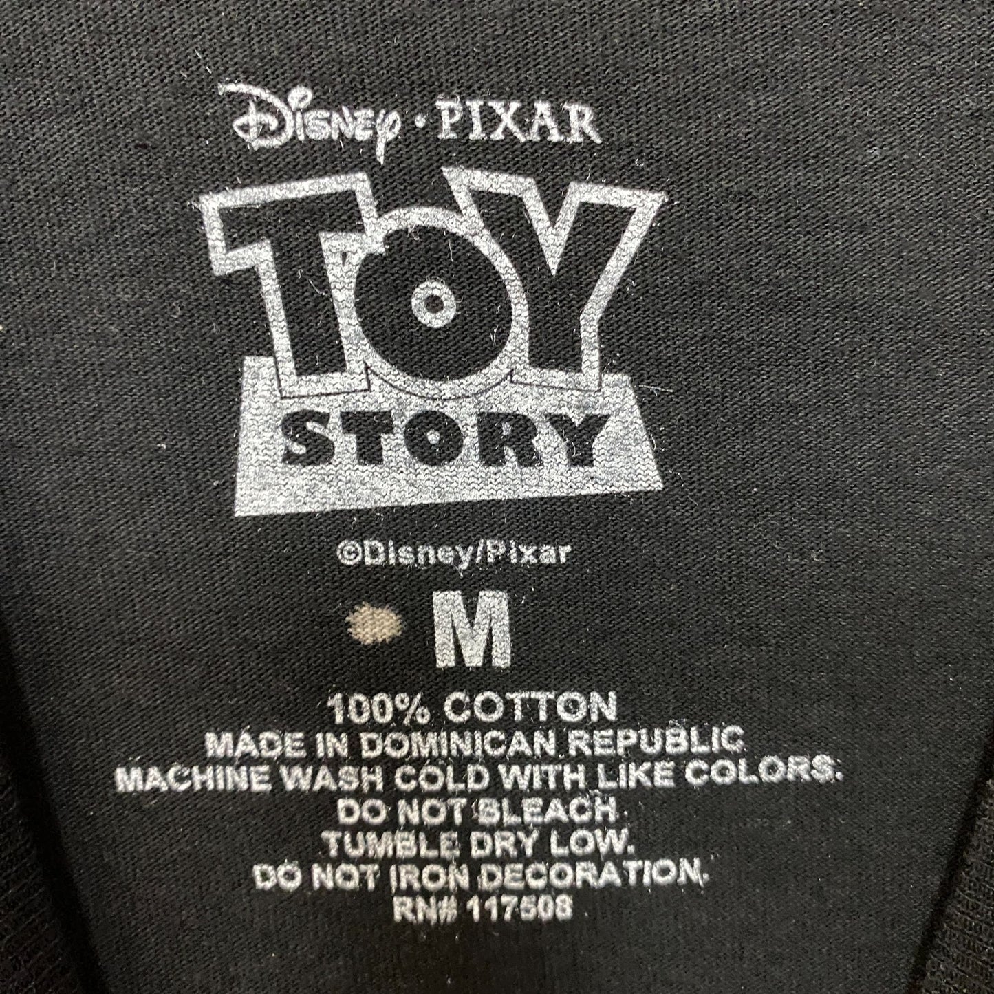 Disney X Pixar Toy Story Distressed Bleach Effect T-Shirt Medium