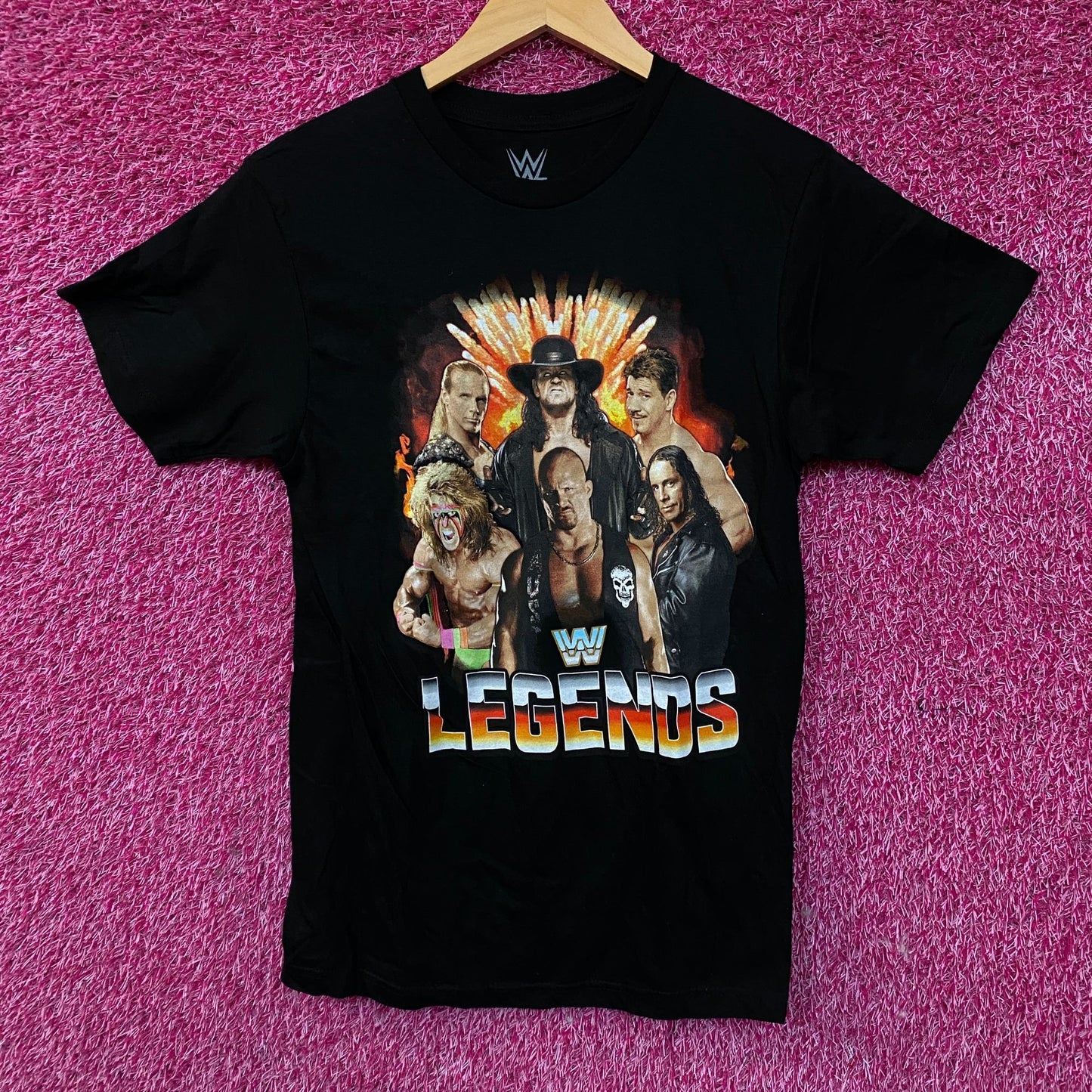 WWE Legends Wrestling Champions Poster T-Shirt Small