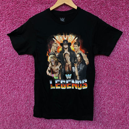 WWE Legends Wrestling Champions Poster T-Shirt Small