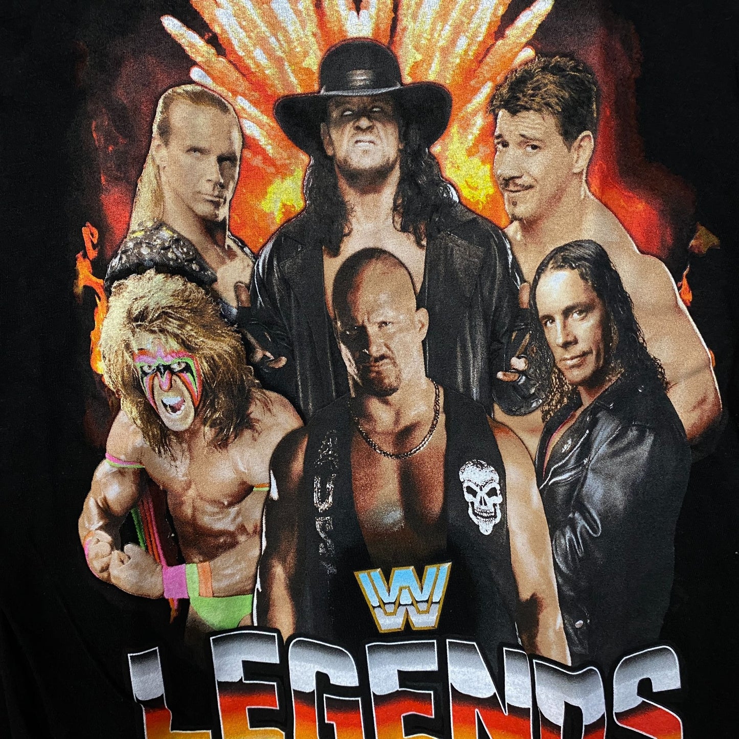 WWE Legends Wrestling Champions Poster T-Shirt Small