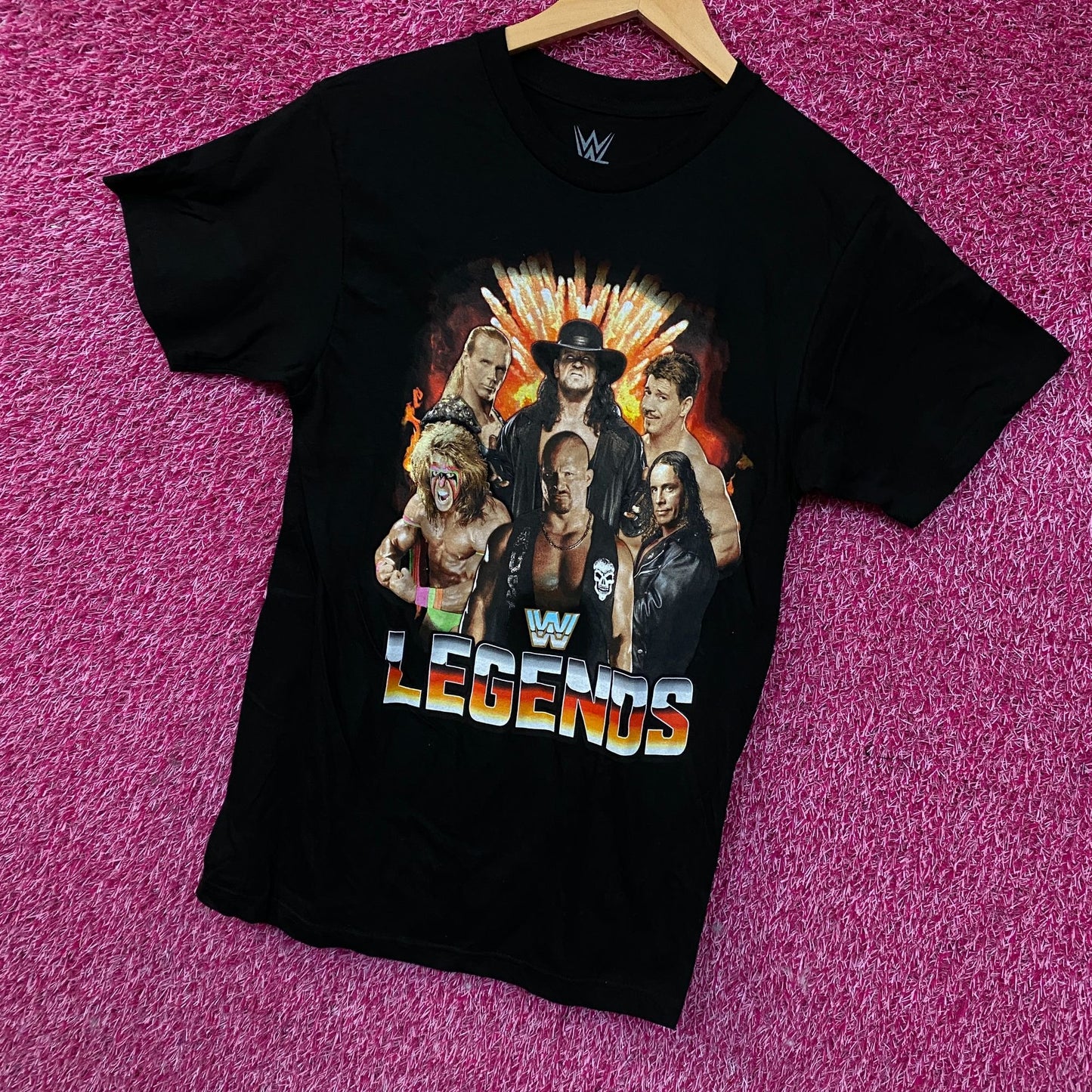 WWE Legends Wrestling Champions Poster T-Shirt Small