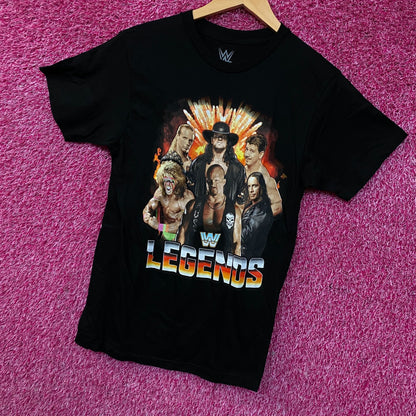 WWE Legends Wrestling Champions Poster T-Shirt Small