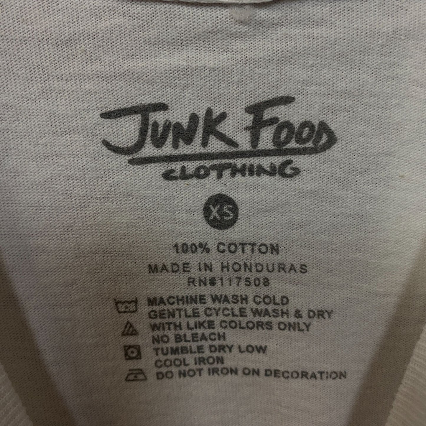 Junk Food Nashville Music City Skyline Vintage Stye Tee XS