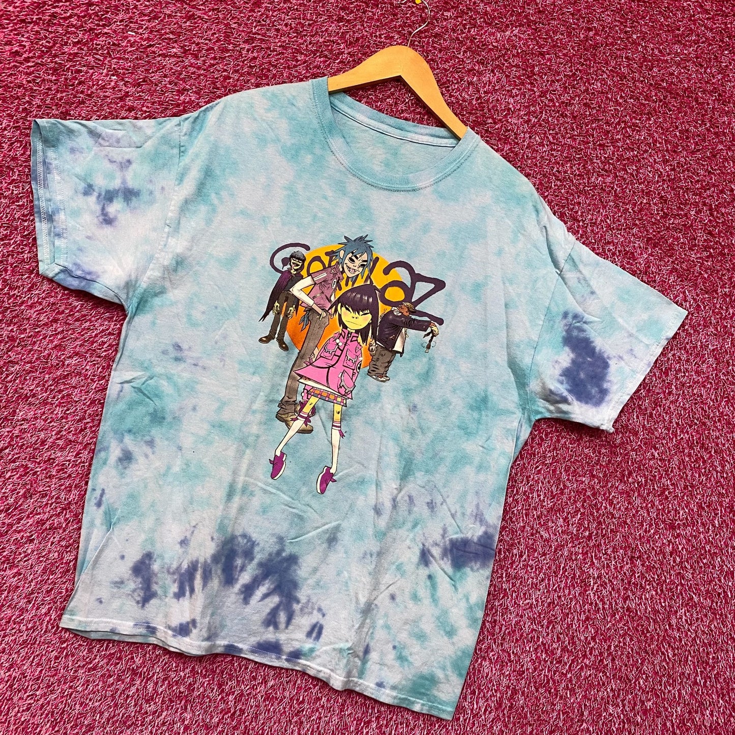 The Gorillaz Phase 1 Celebrity Take Down Rock Tie Dye 2X