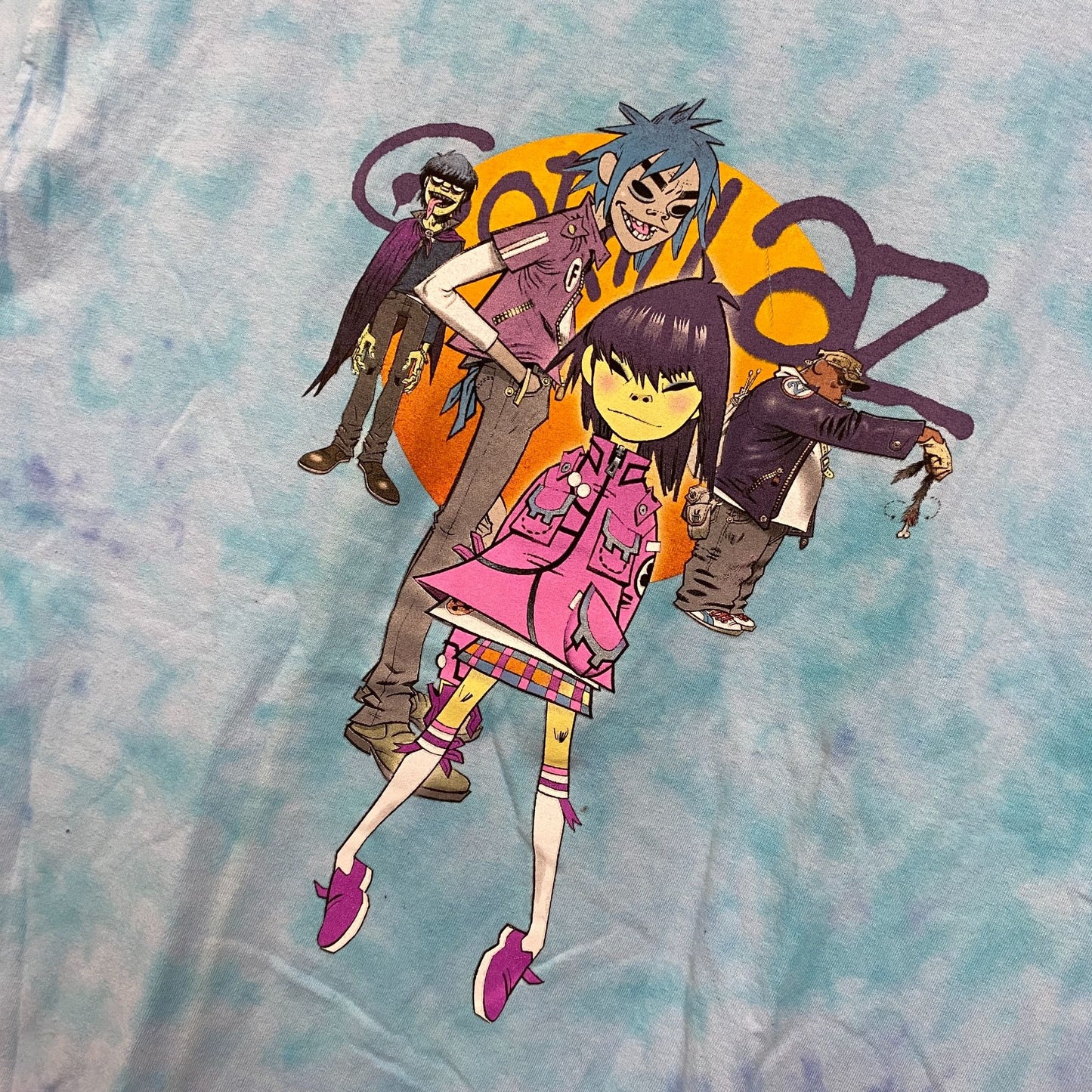 The Gorillaz Phase 1 Celebrity Take Down Rock Tie Dye 2X