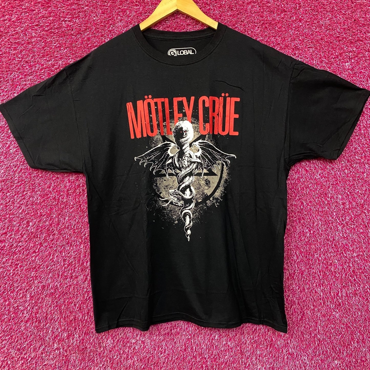 Motley Crue Dr Feel Good Album Cover Art Heavy Metal T-Shirt XL